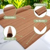 image:imageBambooMN Bamboo PlacematSushi Rolling Mat  18 x 13  Brown 4 pcsBlack
