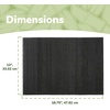 image:imageBambooMN Bamboo PlacematSushi Rolling Mat  18 x 13  Brown 4 pcsBlack