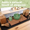 image:imageBambooMN Bamboo PlacematSushi Rolling Mat  18 x 13  Brown 4 pcsBlack