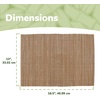 image:imageBambooMN Bamboo PlacematSushi Rolling Mat  18 x 13  Brown 4 pcsBrown With String