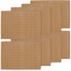 image:imageBambooMN Bamboo PlacematSushi Rolling Mat  185 x 13  Brown with String 4 pcsBrown
