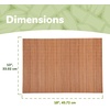 image:imageBambooMN Bamboo PlacematSushi Rolling Mat  185 x 13  Brown with String 4 pcsSkinny Brown