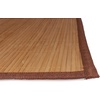 image:imageBambooMN Bamboo Slats Placemat with Fabric Border  Solid Color Print  18 x 13  Brown 4 pcsBrown