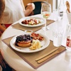 image:imageBambooMN Bamboo Slats Placemat with Fabric Border  Solid Color Print  18 x 13  Brown 4 pcsBrown