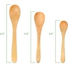 image:imageBambooMN Bamboo Spoons Mini Salt SpoonTiny Wooden Spoons for Spices 100pcs Carbonized Brown Oval 4343Inch OvalCarbonized Brown