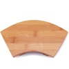 image:imageBambooMN Bamboo Sushi Board Serving Tray Special Design 83 x 47 x 12 Carbonized Brown 2 PiecesFan  3 Sizes