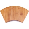image:imageBambooMN Bamboo Sushi Board Serving Tray Special Design 83 x 47 x 12 Carbonized Brown 2 PiecesFan  3 Sizes