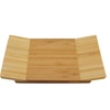 image:imageBambooMN Bamboo Sushi Board Serving Tray Special Design 83 x 47 x 12 Carbonized Brown 2 PiecesFan Small  Natural