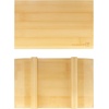 image:imageBambooMN Bamboo Sushi Board Serving Tray Special Design 83 x 47 x 12 Carbonized Brown 2 PiecesRectangle Large  Natural