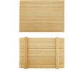 image:imageBambooMN Bamboo Sushi Board Serving Tray Special Design 83 x 47 x 12 Carbonized Brown 2 PiecesRectangle Large  Natural
