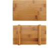 image:imageBambooMN Bamboo Sushi Board Serving Tray Special Design 83 x 47 x 12 Carbonized Brown 2 PiecesRectangle Small  Brown