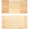 image:imageBambooMN Bamboo Sushi Board Serving Tray Special Design 83 x 47 x 12 Carbonized Brown 2 PiecesSpecial  Natural