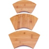 image:imageBambooMN Bamboo Sushi PlateTray Chopsticks and Compartment Sauce Dish 116 Fan  2 SetsFan Small