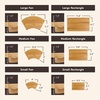 image:imageBambooMN Bamboo Sushi PlateTray Chopsticks and Compartment Sauce Dish 116 Fan  2 SetsFan Small