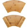 image:imageBambooMN Bamboo Sushi PlateTray Chopsticks and Compartment Sauce Dish 116 Fan  2 SetsFan Small