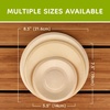 image:imageBambooMN Brand  55 Dia Disposable Wood Round Plates 100 Pieces55 Dia