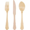 image:imageBambooMN Brand  Disposable Fork Knife Spoon Set 10 PiecesDinner Fork  Knife  Spoon Set