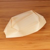 image:imageBambooMN Brand  Disposable Wood Boat PlatesDishes 43 Long x 25 Wide x 1 High with 35 Mini Forks  200 Pieces200