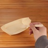 image:imageBambooMN Brand  Disposable Wood Boat PlatesDishes 43 Long x 25 Wide x 1 High with 35 Mini Forks  200 Pieces200