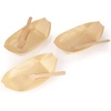 image:imageBambooMN Brand  Disposable Wood Boat PlatesDishes 43 Long x 25 Wide x 1 High with 35 Mini Forks  200 Pieces200