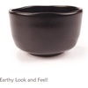 image:imageBambooMN Brand  Handcrafted Ceramic Noodle Soup Bowl with Bamboo chopsticks and Spoon  White  2 SetsBlack Bowl Set