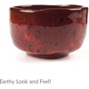 image:imageBambooMN Brand  Handcrafted Ceramic Noodle Soup Bowl with Bamboo chopsticks and Spoon  White  2 SetsDark Red Bowl Set