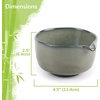 image:imageBambooMN Brand  Matcha Tea Bowl  Seafoam GreenGreen Floral  With Spout