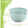 image:imageBambooMN Brand  Matcha Tea Bowl  Seafoam GreenLight Aqua  With Spout
