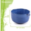 image:imageBambooMN Brand  Matcha Tea Bowl  Seafoam GreenMedium Blue  With Spout