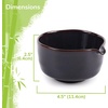 image:imageBambooMN Brand  Matcha Tea Bowl  Seafoam GreenTemmoku  With Spout