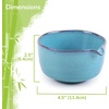 image:imageBambooMN Brand  Matcha Tea Bowl  Seafoam GreenVerdigris Blue  With Spout