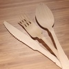 image:imageBambooMN Brand  Party Set EcoFriendly Dinnerware Camping Catering and Parties Disposable Biodegradable Pine  100 Piece Set 100 Round Plates 100 Spoons 100 Forks 100 Knives100