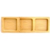 image:imageBambooMN Brand  Solid Bamboo Mini Dishes  Rectangle Sharp Edged Curved Bottom 59 x 26  100 pcs10