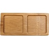 image:imageBambooMN Brand  Solid Bamboo Mini Dishes  Rectangle Sharp Edged Curved Bottom 59 x 26  100 pcs10