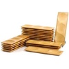 image:imageBambooMN Brand  Solid Bamboo Mini Dishes  Rectangle Sharp Edged Curved Bottom 59 x 26  100 pcs10