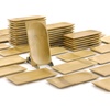 image:imageBambooMN Brand  Solid Bamboo Mini Dishes  Rectangle Sharp Edged Curved Bottom 59 x 26  100 pcs10