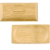 image:imageBambooMN Brand  Solid Bamboo Mini Dishes  Rectangle Sharp Edged Curved Bottom 59 x 26  100 pcs100