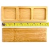 image:imageBambooMN Brand  Solid Bamboo Mini Dishes  Rectangle Sharp Edged Curved Bottom 59 x 26  100 pcs100