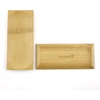 image:imageBambooMN Brand  Solid Bamboo Mini Dishes  Rectangle Sharp Edged Curved Bottom 59 x 26  100 pcs100