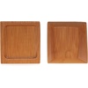 image:imageBambooMN Brand  Solid Bamboo Mini Dishes  Rectangle Sharp Edged Curved Bottom 59 x 26  100 pcs100