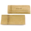 image:imageBambooMN Brand  Solid Bamboo Mini Dishes  Rectangle Sharp Edged Curved Bottom 59 x 26  100 pcs100