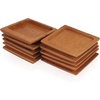 image:imageBambooMN Brand  Solid Bamboo Mini Dishes  Rectangle Sharp Edged Curved Bottom 59 x 26  100 pcs30