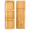 image:imageBambooMN Brand  Solid Bamboo Mini Dishes  Rectangle Sharp Edged Curved Bottom 59 x 26  100 pcs30