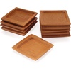image:imageBambooMN Brand  Solid Bamboo Mini Dishes  Rectangle Sharp Edged Curved Bottom 59 x 26  100 pcs30