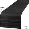image:imageBambooMN Carbonized Bamboo Matchstick Table Runner 1 Piece  Natural Home DcorBlack