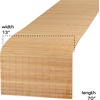 image:imageBambooMN Carbonized Bamboo Matchstick Table Runner 1 Piece  Natural Home DcorBrown