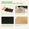 image:imageBambooMN Carbonized Bamboo Matchstick Table Runner 1 Piece  Natural Home DcorBrown