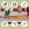 image:imageBambooMN Extra Long Rectangular Bamboo Serving Tray Vanity Tea Appetizers Snacks Charcuterie Boards 26 x 9 x 075  3 Trays17 X 9 X 075