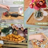image:imageBambooMN Extra Long Rectangular Bamboo Serving Tray Vanity Tea Appetizers Snacks Charcuterie Boards 26 x 9 x 075  3 Trays17 X 9 X 075