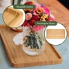 image:imageBambooMN Extra Long Rectangular Bamboo Serving Tray Vanity Tea Appetizers Snacks Charcuterie Boards 26 x 9 x 075  3 Trays17 X 9 X 075